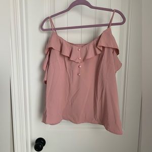 Pink Shoulder Blouse